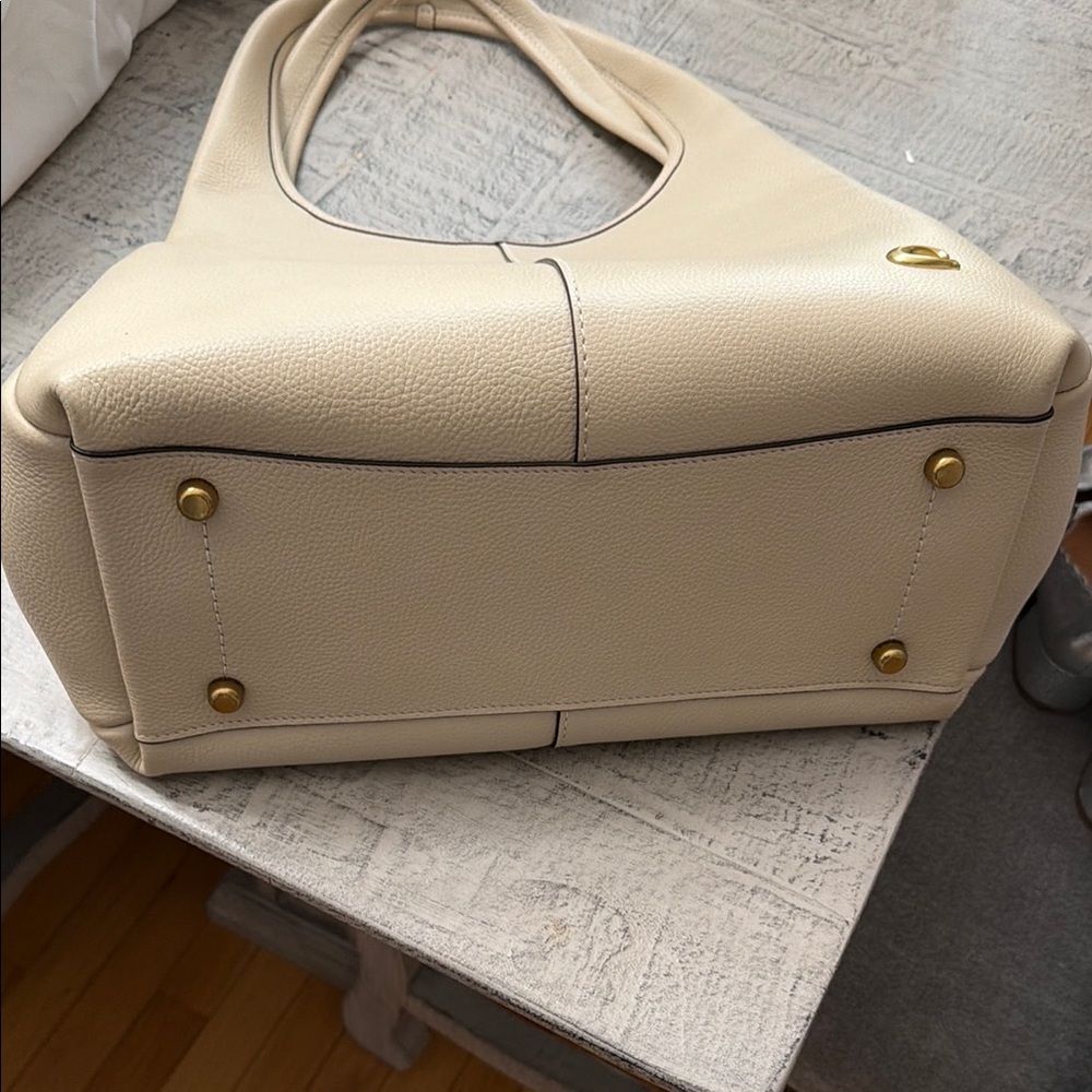 Coach Lana Brass/Ivory Shoulder Bag - Picture 5 of 9